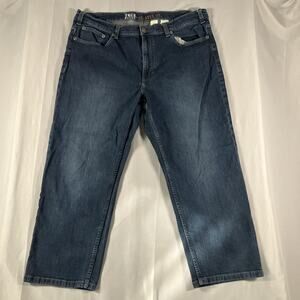 True Nation Jeans Mens 41x25 Blue‎ Relaxed Fit Stretch Denim Five Pocket